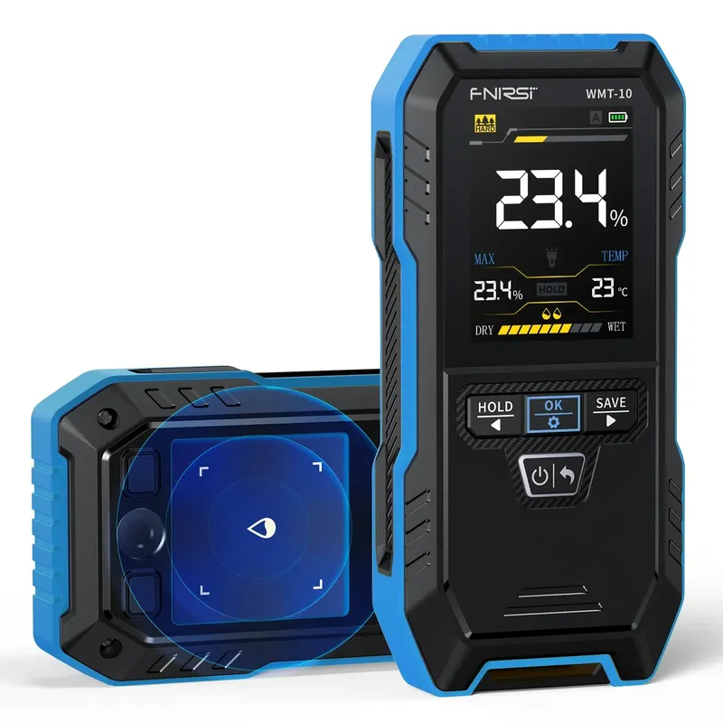 FNIRSI WMT-10 Pinless Wood and Wall Moisture Meter, 0-75%
