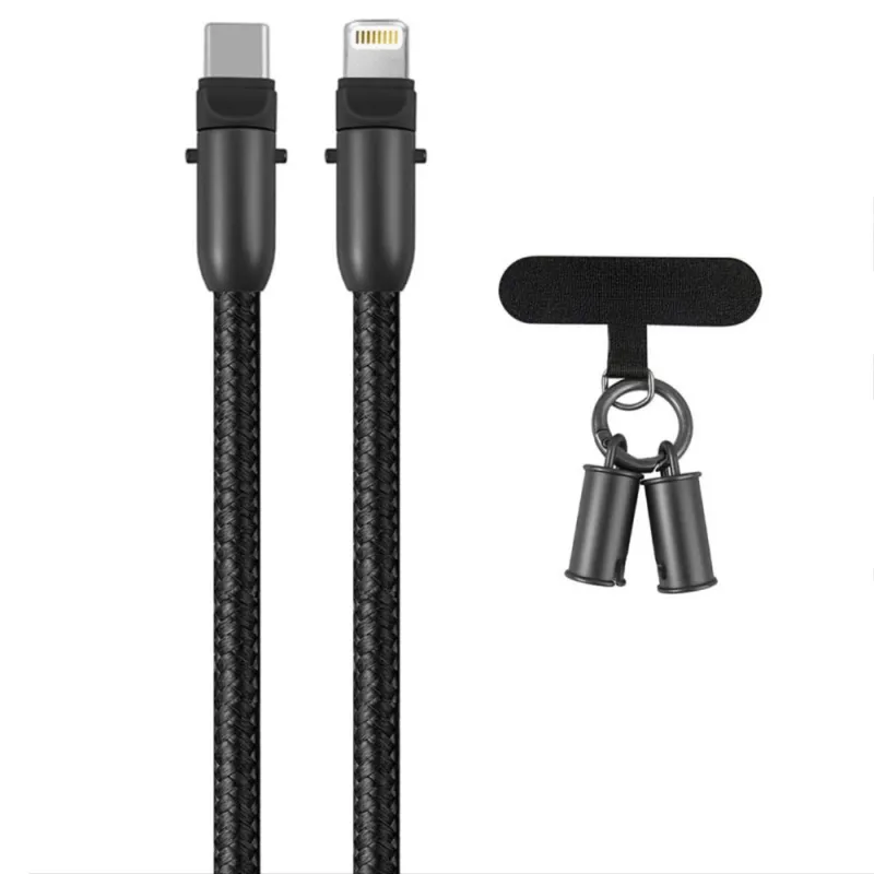 USB-C to Lightning Hanging Rope Cable 60W, 30 cm