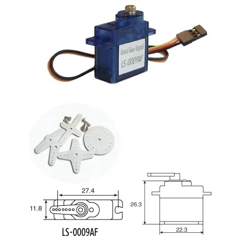 OSEPP LS-0009AF Metal Gear Digital Servo