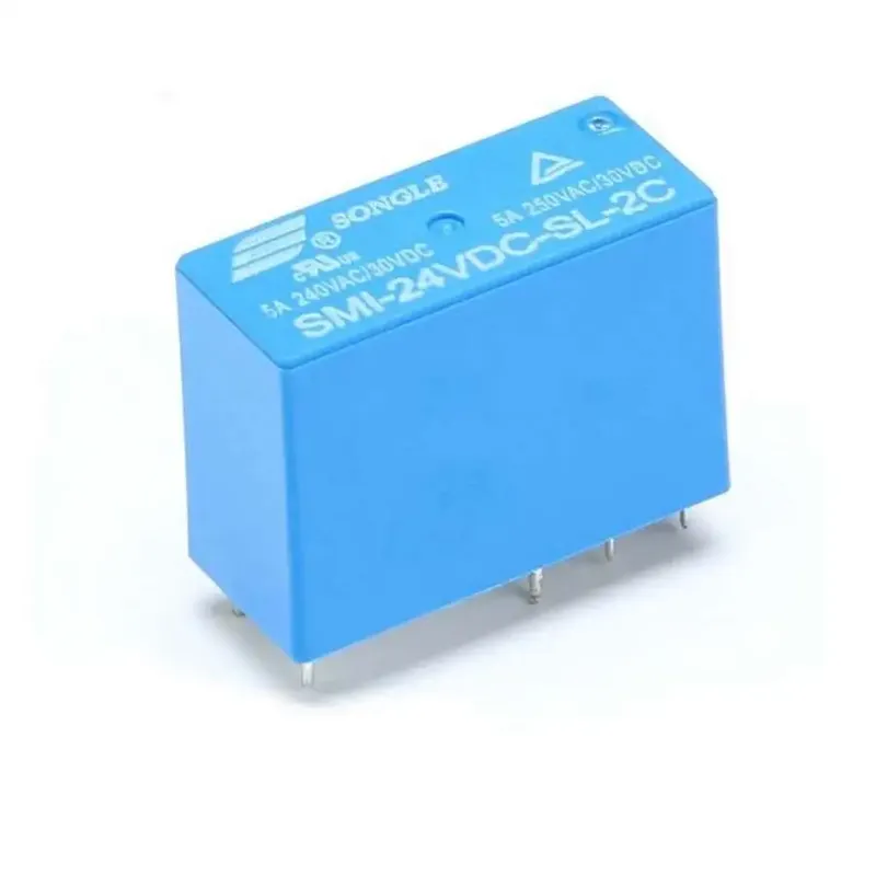 SMI-24VDC-SL-2C 24VDC Power Relay, 2 Form C, 5A 250VAC, 8-pin