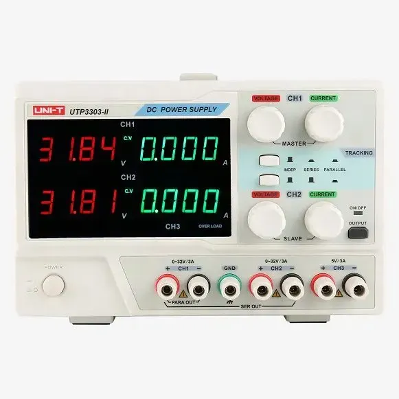 مزود طاقة مختبري UNI-T UTP3303II ثلاثي القنوات 0-32 فولت 3 أمبير