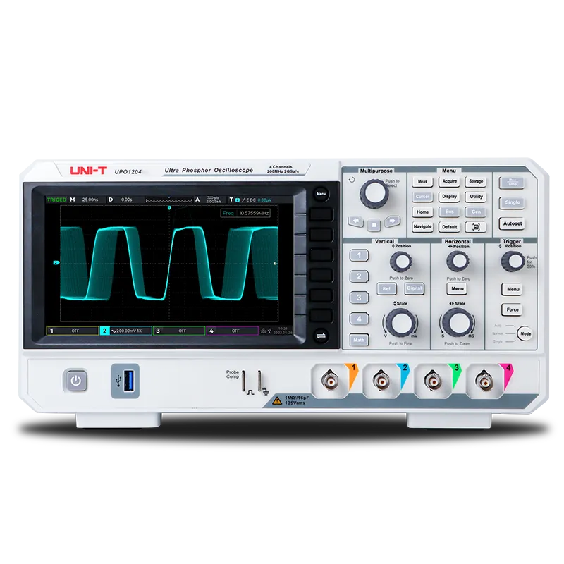 UNI-T UPO1204 4-Channel 200MHz Digital Oscilloscope