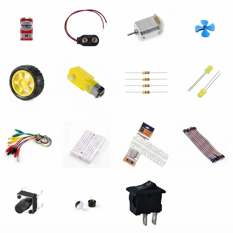 مجموعة The Maker's First Kit: مكونات الإلكترونيات الأساسية