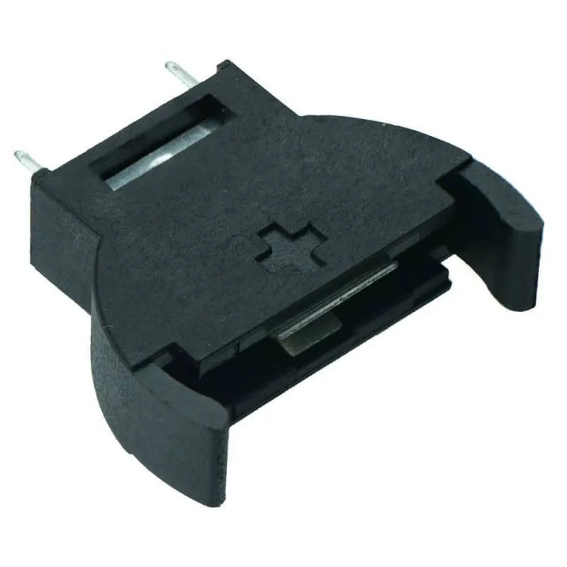 CR2032 Vertical Coin Cell Battery Holder, PCB Mount