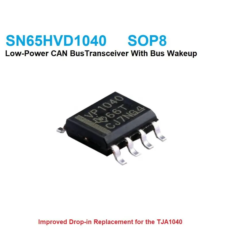 دائرة SN65HVD1040 مرسل ومستقبل CAN عالي السرعة منخفض الاستهلاك