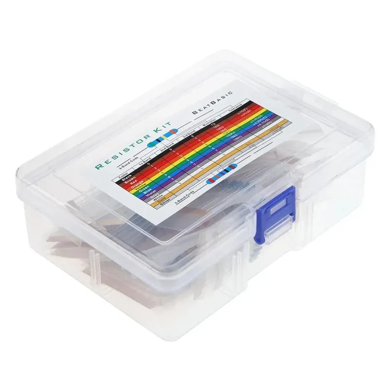 Metal Film Resistor Assorted Kit 30 Values 0.25W 600 Pcs