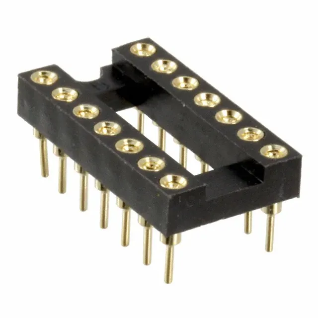 IC Socket 14-Pin (2x7) Machine-Tooled DIP, 7.62mm Row Spacing