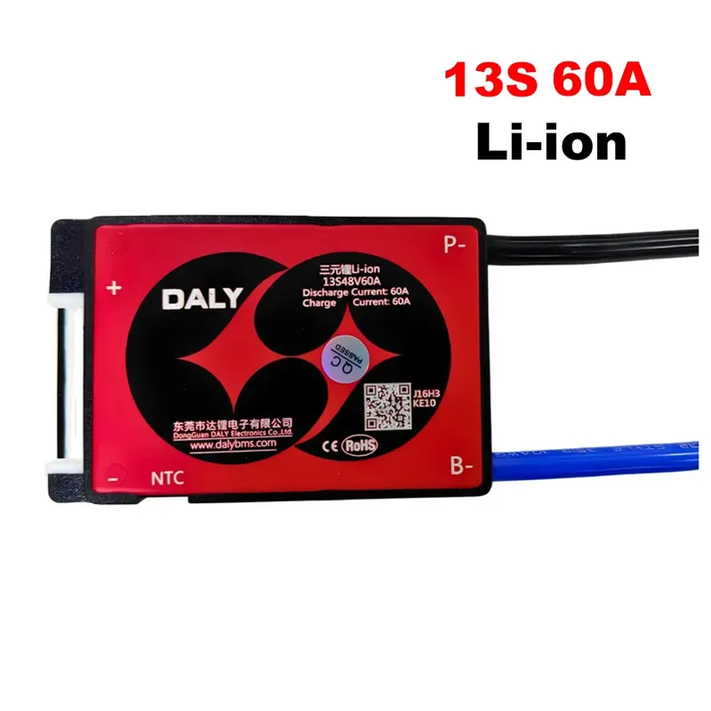 DALY 13S 60A 48V Li-ion BMS with Cell Balancing
