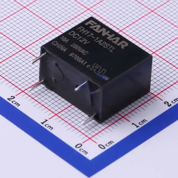 FANHAR FH17-1A2STL-DC12V Power Relay 12 V DC 10 A 4 Pin
