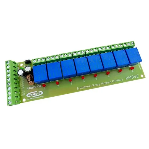 8-Channel Relay Module, 5V-40V Signal Input (Upgraded Model)