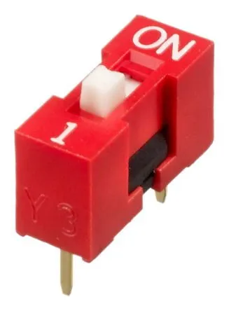 1-Position DIP Switch (0.1-inch Pitch, Breadboard Friendly)