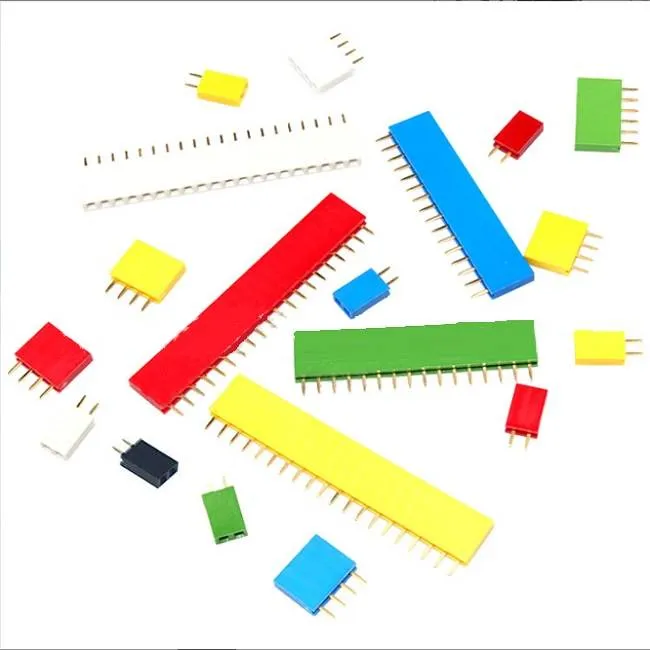 Female Pin Header 1x6 Straight 2.54mm Pitch - Blue
