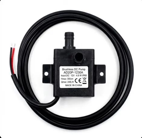 AD20P-1230A 12V Brushless DC Water Pump, 240 L/H, 3 m Head, IP68