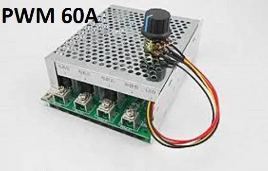 PWM DC Motor Speed Controller 60A 9-60V with Potentiometer
