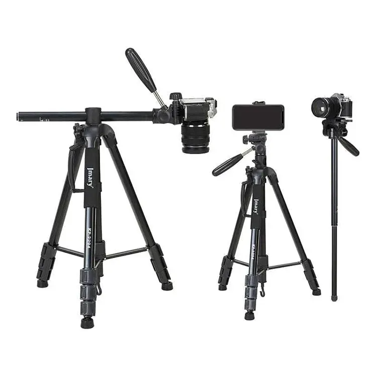 Jmary KP-2294 Professional Camera Tripod with 360° Horizontal Arm