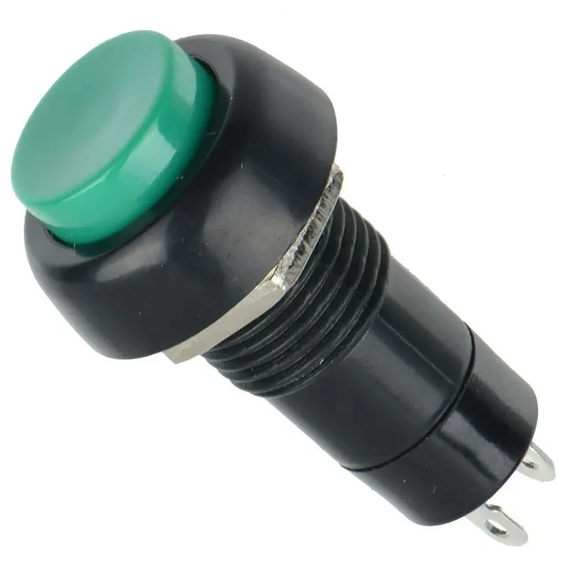 Round Push Button 2-Pin 250 V 6 A (Long Body)