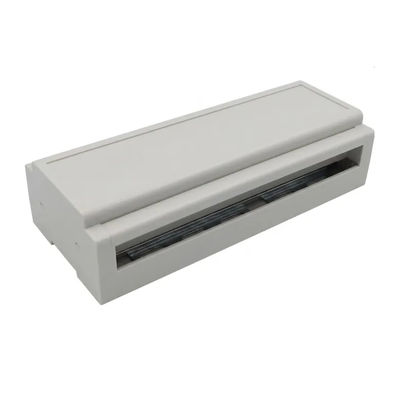 PLC DIN Rail Enclosure Plastic 225x95x56mm White