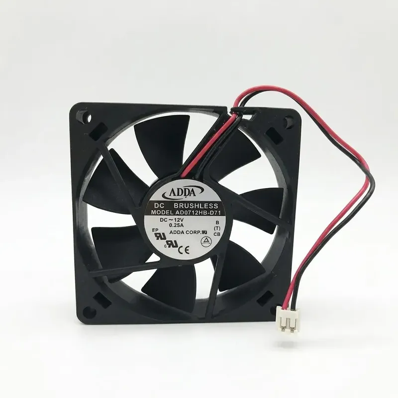 ADDA AD0712HB-D71 DC Fan 12V 0.25A 70x70x15mm (Used Like New)