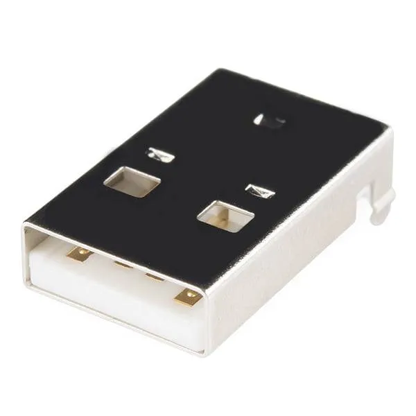 USB Type-A Male PCB Connector for Dongle and Custom USB Designs