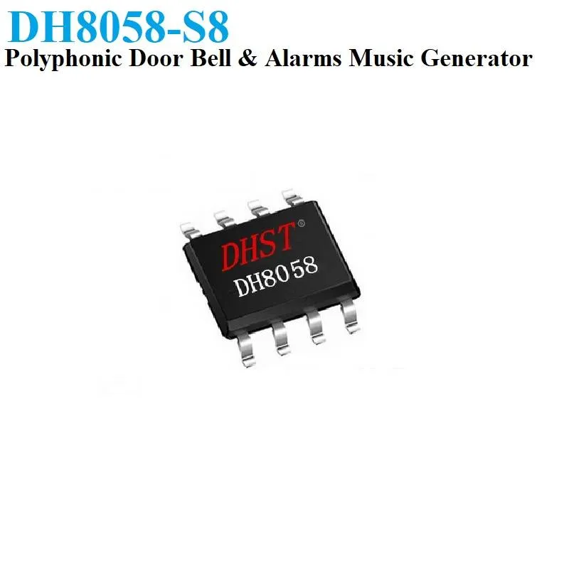 DH8058-S8 Music Doorbell Melody Generator IC SOP8