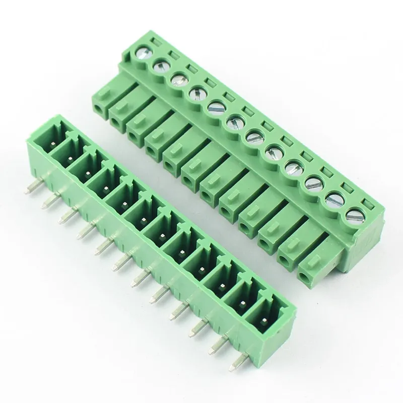 KF2EDGR-3.81-12P Pluggable Terminal Block 12-Pin 3.81mm Right Angle