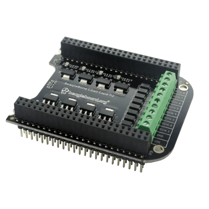 BeagleBone Load Cape بثماني مخارج سحب تيار 3 أمبير و50 فولت