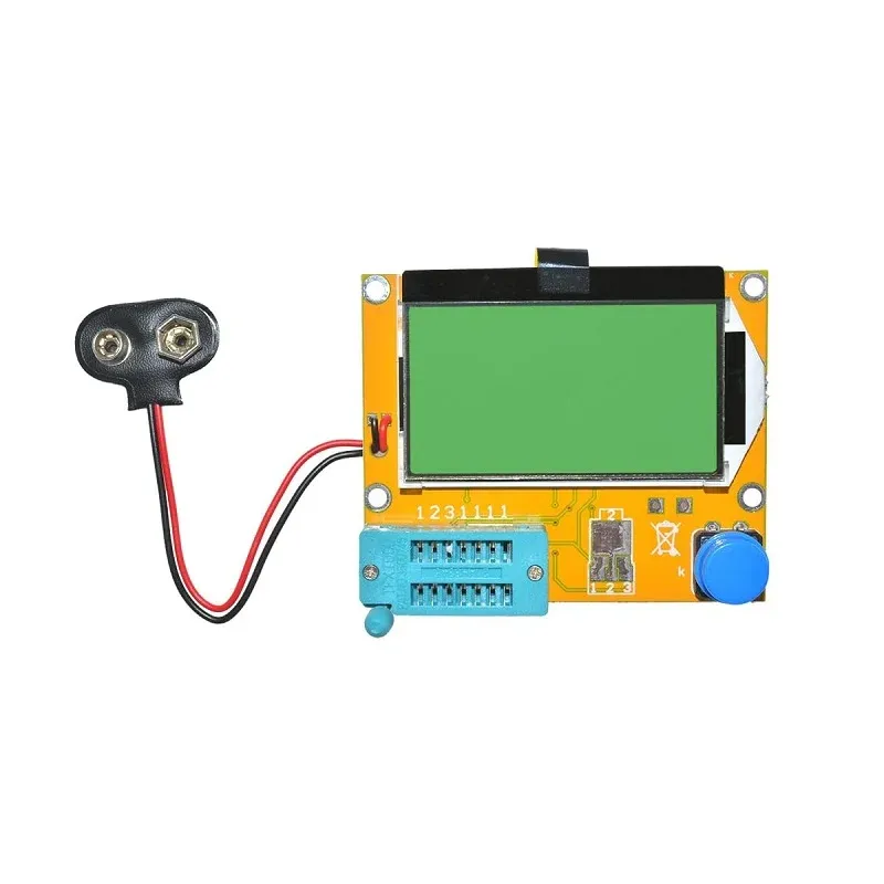 LCR-T4 12864 LCD Transistor Tester, R/C/ESR/SCR Meter, 9V