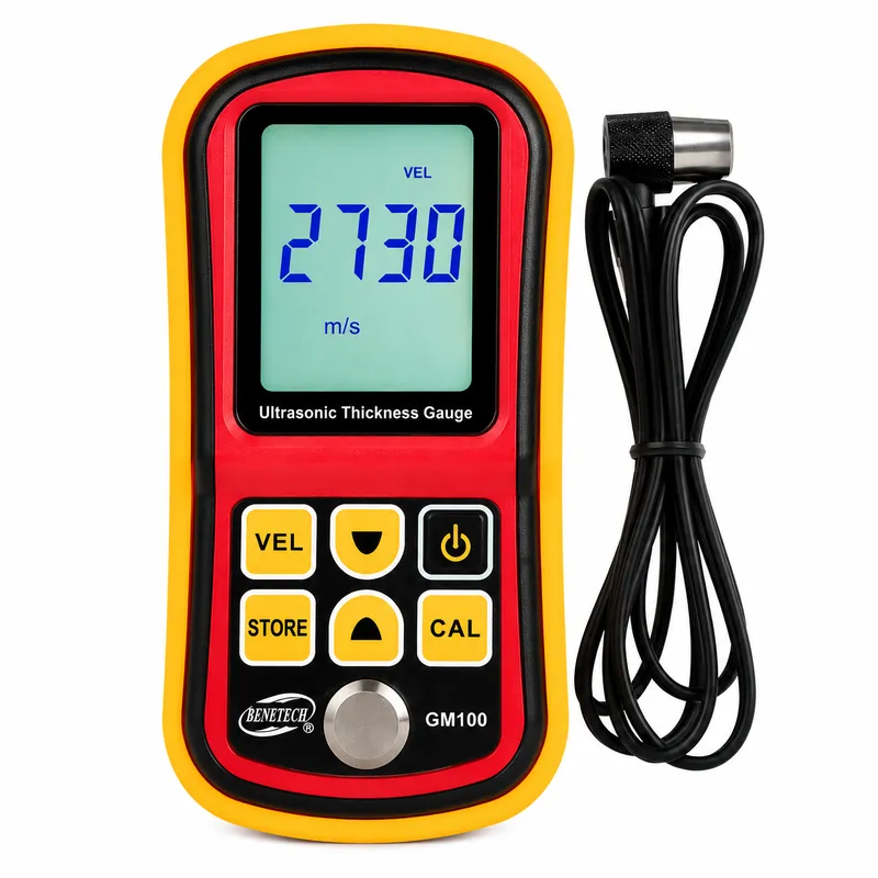 GM100 Ultrasonic Thickness Gauge 1.2 to 225 mm, 5 MHz Probe