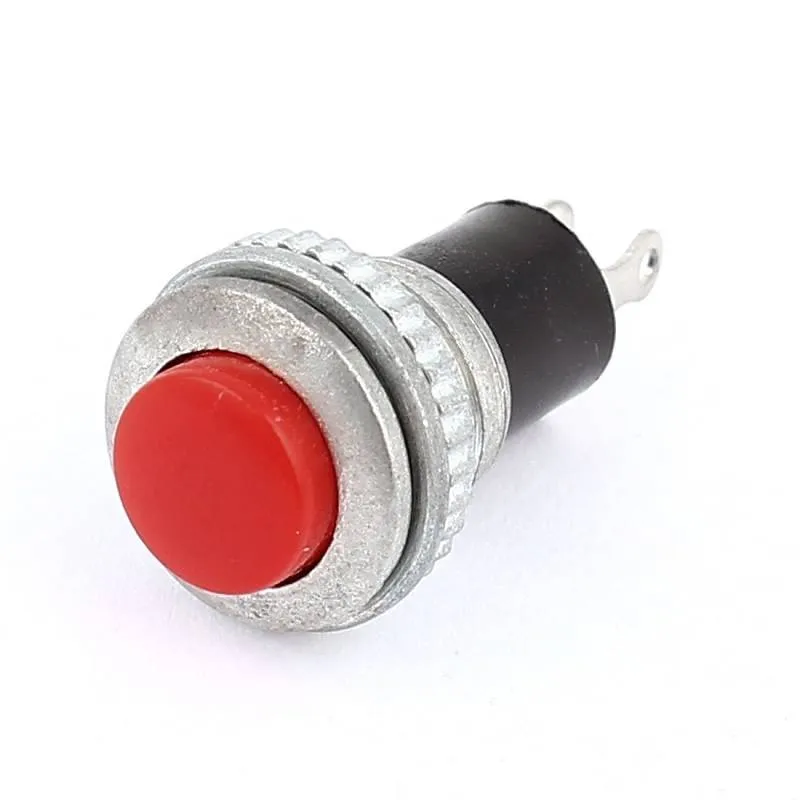 9mm Momentary Push Button Switch 24V 3A Red SPST