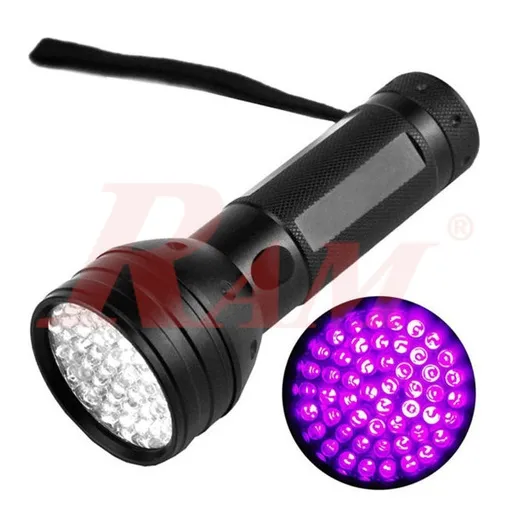 UV 51 LED Torch Flashlight 395nm