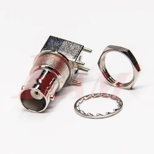 BNC Female PCB Mount Right Angle Connector