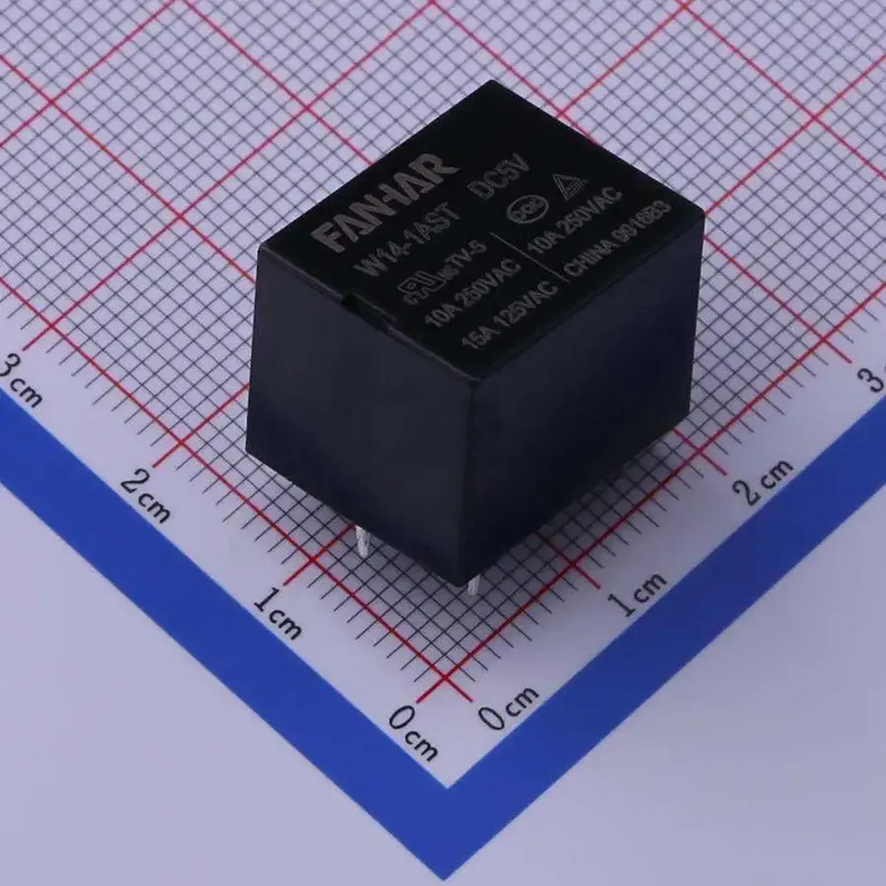 FANHAR Power Relay W14-1AST-DC5V 10A 4 Pin
