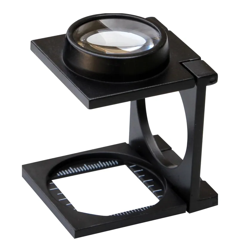 BG502 7X Metal Magnifier Glass with Measuring Scale