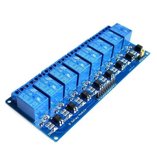 8-Channel 12V Relay Module HW-281 (Optocoupler Isolated)