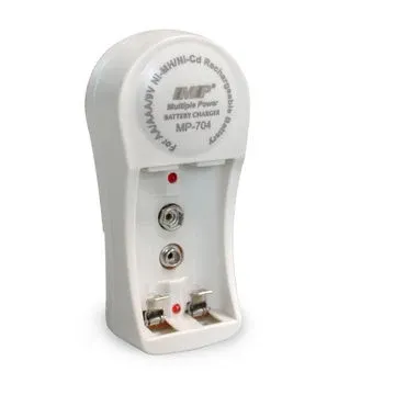 Battery Charger for 2 AA, 2 AAA and 9 V Rechargeable Batteries