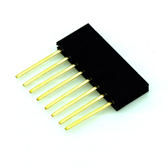 Long Leg Female Pin Header 8-Pin 2.54mm