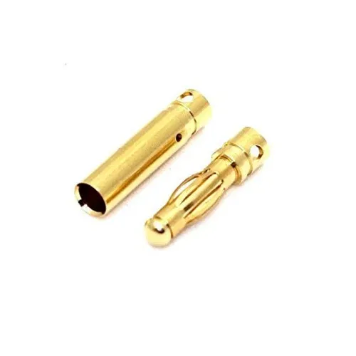 4mm Bullet Connector Male/Female, HXT, 90A, Gold Plated
