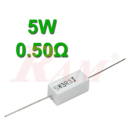 Ceramic Power Resistor 5W 0.5Ω