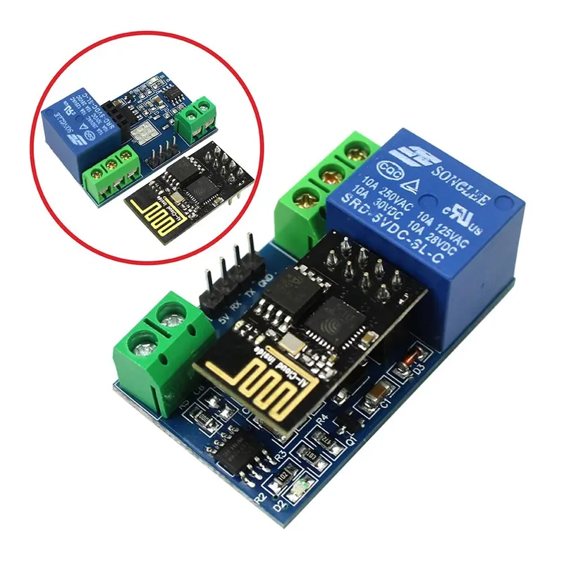 وحدة مرحل قناة واحدة 5 فولت بواي فاي ESP8266 للتحكم عبر الهاتف