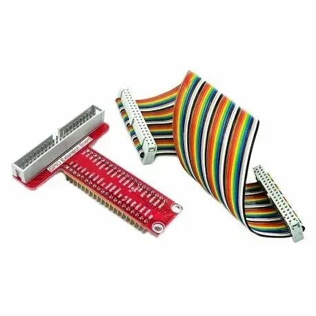 لوحة توسيع GPIO لـ Raspberry Pi مع كابل شريطي 40 سلكاً