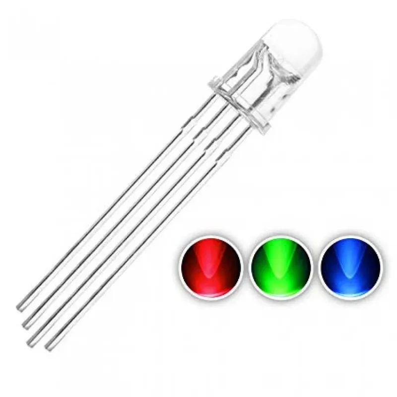 5mm RGB LED 4-Pin Common Cathode