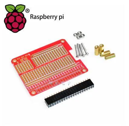 درع تجارب HAT لـ Raspberry Pi طرازات A+ وB+ وPi 2 B مع موصل 2×20