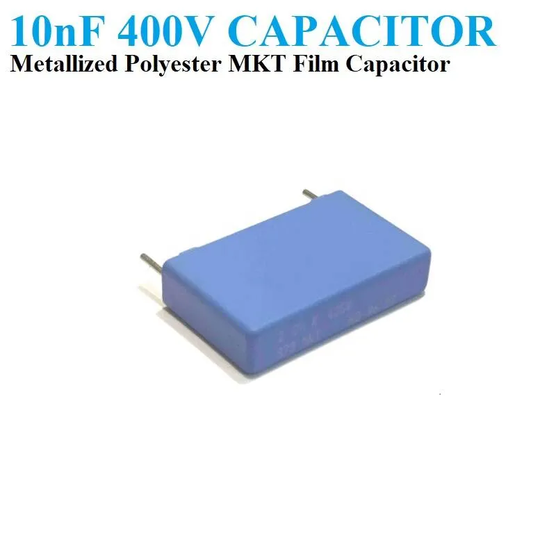 10nF 400V Polyester MKT Film Capacitor Radial 5%
