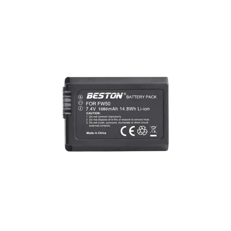 Beston FW50 Battery for Sony NP-FW50 Cameras 7.4V 1080mAh