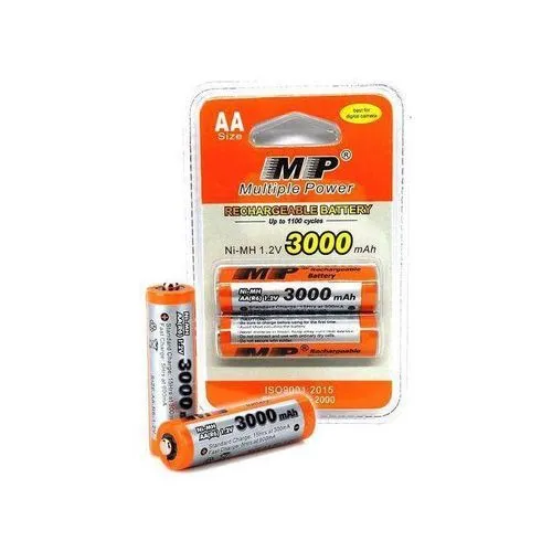 MP Rechargeable AA Ni-MH 3000mAh 1.2V Battery (2 pcs)