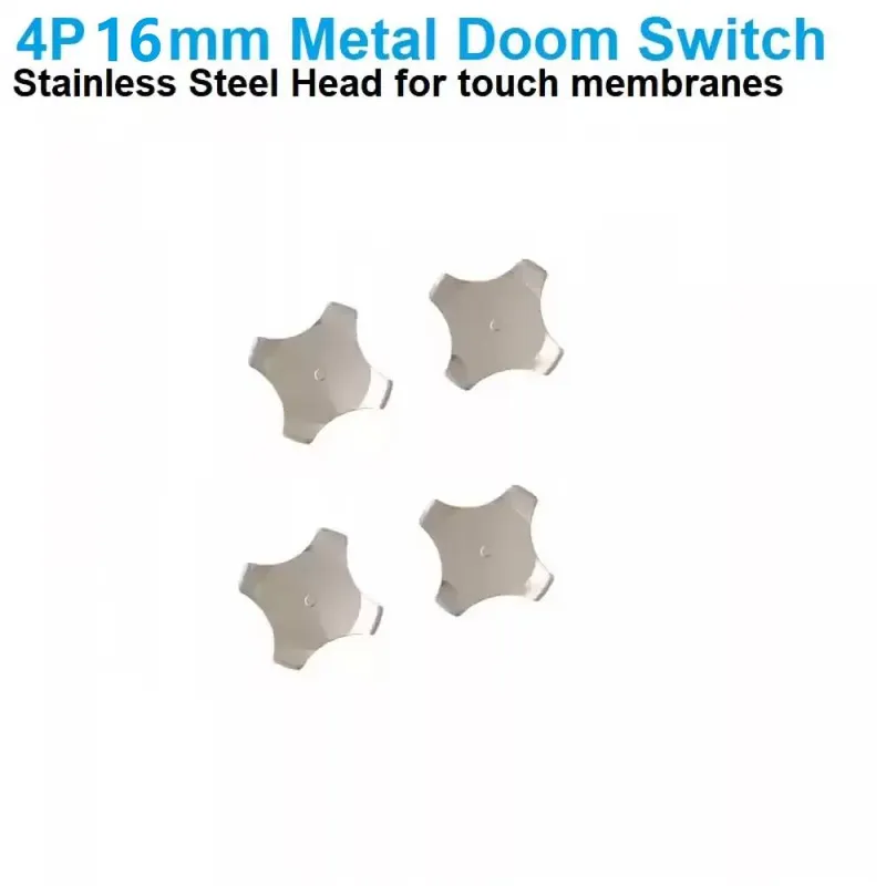 SMD Metal Dome Switch 16mm 4-Leg Cross Metal Dome