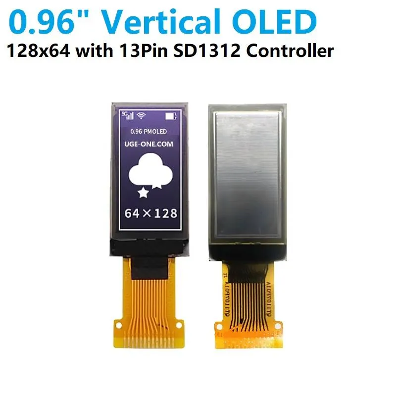 0.96-inch Blue OLED Display 128x64 I2C SSD1312 Module