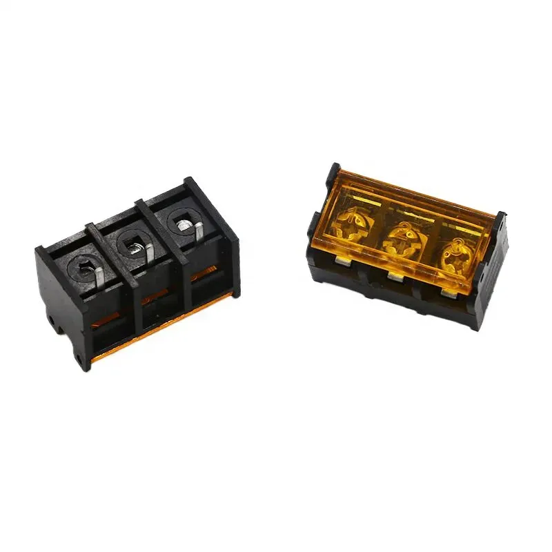 موصل طرفي حاجز HB9500SS-9.5-3p، 3 أطراف، تباعد 9.5 مم، غطاء قلاب