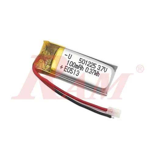 Polymer Li-Ion 3.7V 100mAh Single Cell Battery 25x12x5mm