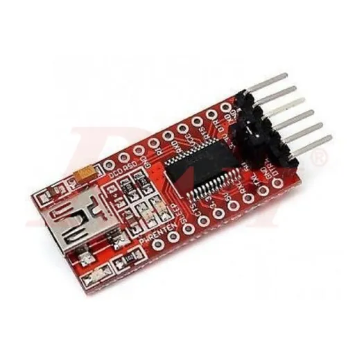 FTDI Basic Breakout 5V/3.3V USB to Serial TTL Board (Red)